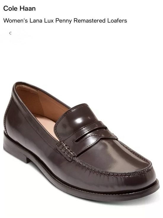 Cole Haan Shoes - Cole Haan
Women's Lana Lux Penny Remastered Loafers in Dark Brown Leather